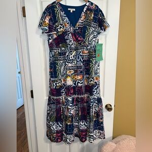 Colorful Printed Maxi Dress